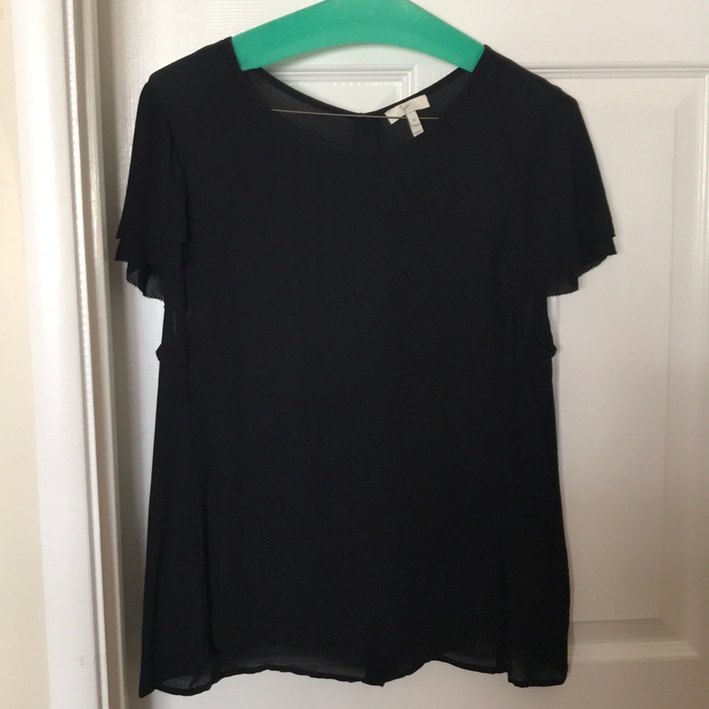 Cute Joie black short sleeve blouse